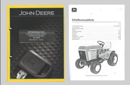 John deere kleinschlepper 400 - john,