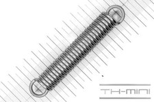 Zug-Feder 3mm Haken Öse