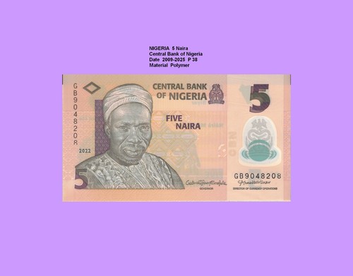 Nigeria naira 2022 unc - , p