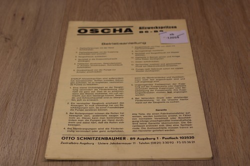 Oscha allzweckspritzen b9 - oscha, b6-b9
