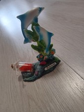 Dekofigur Badezimmer Wohnzimmer Delfin Mit Muscheln Und Dekosand In Flasche