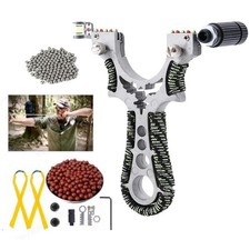 Profi Steinschleuder Zwille Sportschleuder Schleuder Jagd mit 100 Stahlkugel