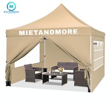 3x3m Pavillon in Khaki, Faltpavillon, Partyzelt, Festzelte Leihen / Mieten - 34