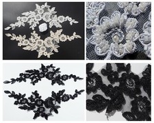 SPITZE APPLIKATION Weiß