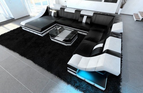 Sofa wohnlandschaft leder - leder, usb