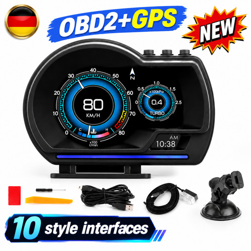 Auto kfz hud obd2 gps - obd2+gps, head-up