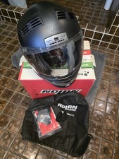 Helm Nolan N71 matt schwarz mit Pinlock Größe M N-com