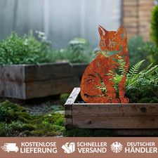 Rost Katze Dekoration Edelrost