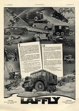 Laffly Militärfahrzeuge XL Reklame Frankreich 1941 Feuerwehr Nutzfahrzeuge