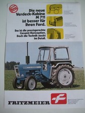 Fritzmeier Kabinen Prospekt für Ford Traktoren, Trecker, Titelbild Ford 2600