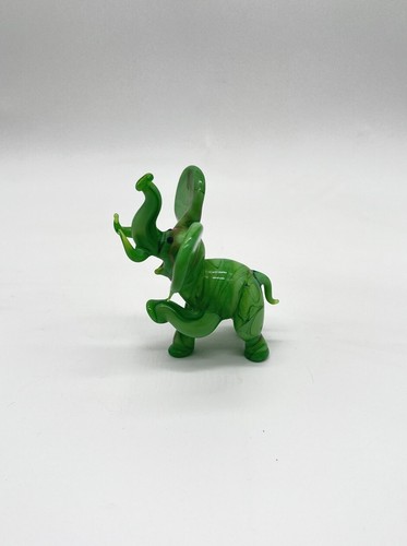 Vintage glasfigur elefant - vintage,