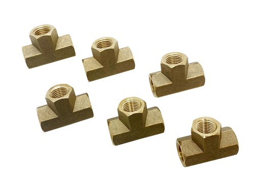 High pressure brass tee - pressure,
