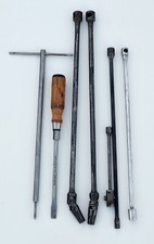 Konvolut  Oldtimer Bord Werkzeug Steckschlüssel, Gedore, Saltus, Rako, s.b.