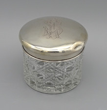 Alter Kristallglas Behälter/