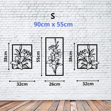 3er set Blumen Wanddeko, Lilie