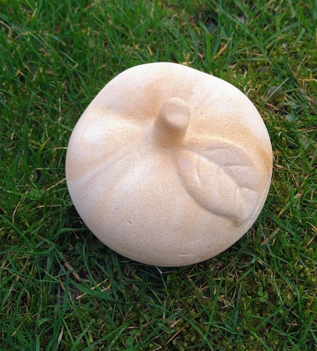 Sandstein skulptur apfel - sandstein,