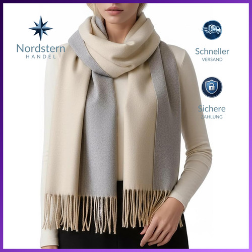 Wollschal damen wendbar - damen,