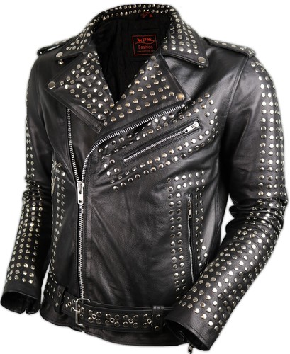 Herren nieten lederjacke - nieten, jacke