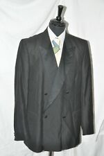 SMOKING Gr.52  L Zweireiher mit Seidenspiegel DINNERJACKET schwarz CONTI