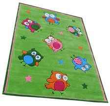 Kinder Teppich Handtuft Eule