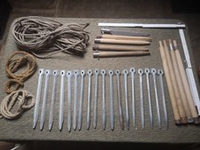 DDR NVA Zeltheringe Zeltbesteck Konvolut Zeltstangen Zelthaken Erdhaken ALU