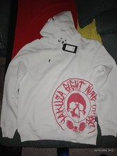 Yakuza Hoodie White/Red 4 XL