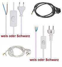 Anschlussleitung Zuleitung mit Zwischenschalter Stecker Netzkabel Stromkabel
