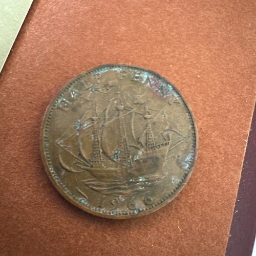 Half penny münze elisabeth - penny,