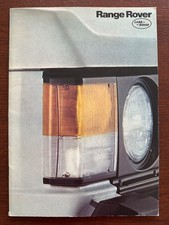 Prospekt / brochure British Leyland Land Rover Range Rover MY 1980