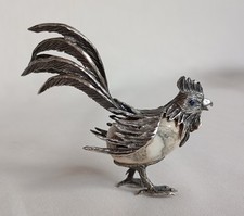 HAHN 925 er Silber Halbedelstein 50 Gramm Handarbeit Brasilien Vogel Figur