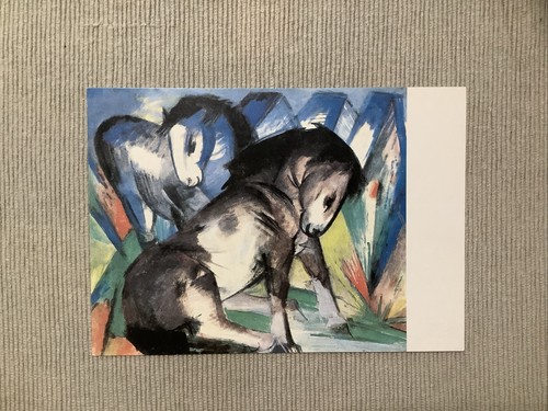 Postkarte franz marc zwei - 1, postkarte,