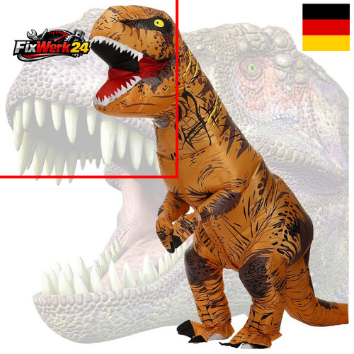 Aufblasbares dino kostüm - aufblasbares,