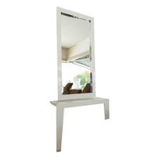 Christine Kröncke Konsole Tatu Lack Hochglanz Creme mit Spiegel