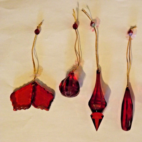 Rote deko kristalle mit - rote,