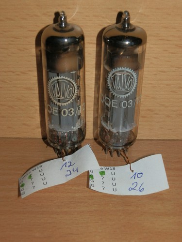 Valvo qqe03 röhre - 2x,