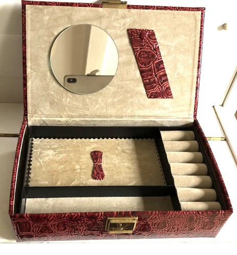 Schmuckkasten kunstleder - schmuckkasten,