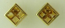 Citrin ohrring 12ct - citrin,