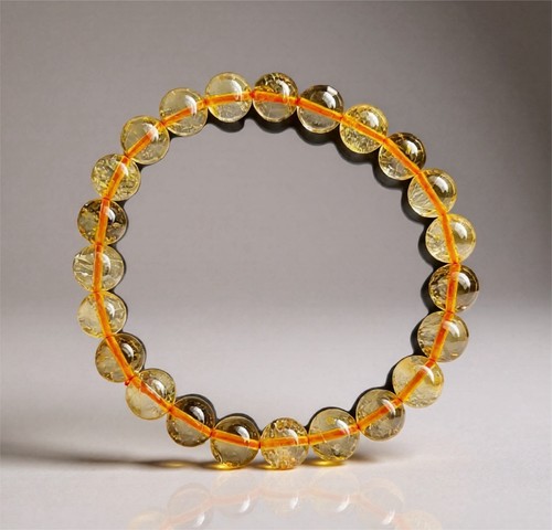 Citrin armband rutilquarz - citrin,