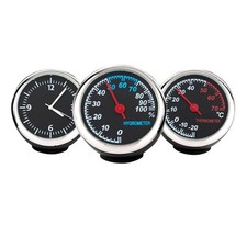 3in1 Auto Uhr Auto Quarzuhr KFZ Auto Innen & Außen Thermometer Platzieren