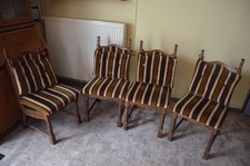 Stuhl, 4er Set Stühle, massiv