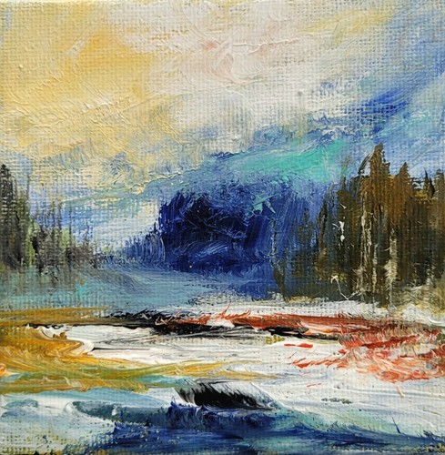 Acrylbild semiabstrakte - acrylbild,