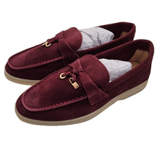 Loro Piana Burgundy Suede