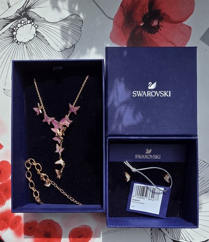 2tlg set swarovski y kette - set:,