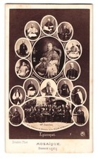Fotografie Disderi, Paris, Papst Pius IX mit seinen Kardinälen, Episkopat, et l 