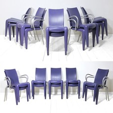 10 Stühle „Louis 20“  v. Philippe Starck für Vitra stapelbar davon 4 + Armlehnen