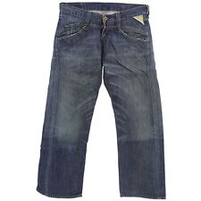 #7277 REPLAY Herren Jeans Hose 973 Loose ohne Stretch darkblue blau 33/30