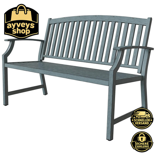 Gartenbank metall retro stil - metall, retro-stil