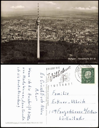 Ansichtskarte stuttgart - ansichtskarte,
