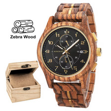 Herren Holzuhr Holz Armbanduhr