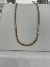 585 GOLD Kette 5gramm.Rotgold/Weissgold Halskette.50cm.Neue Halskette+Etikett